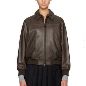 Nothing Written Brown Martino Leather Jacket
